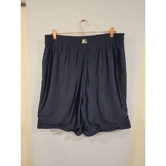 Starter Shiny Dazzle Basketball Shorts Reversible Mesh Navy Y2K Vintage XL - Picture 3 of 5